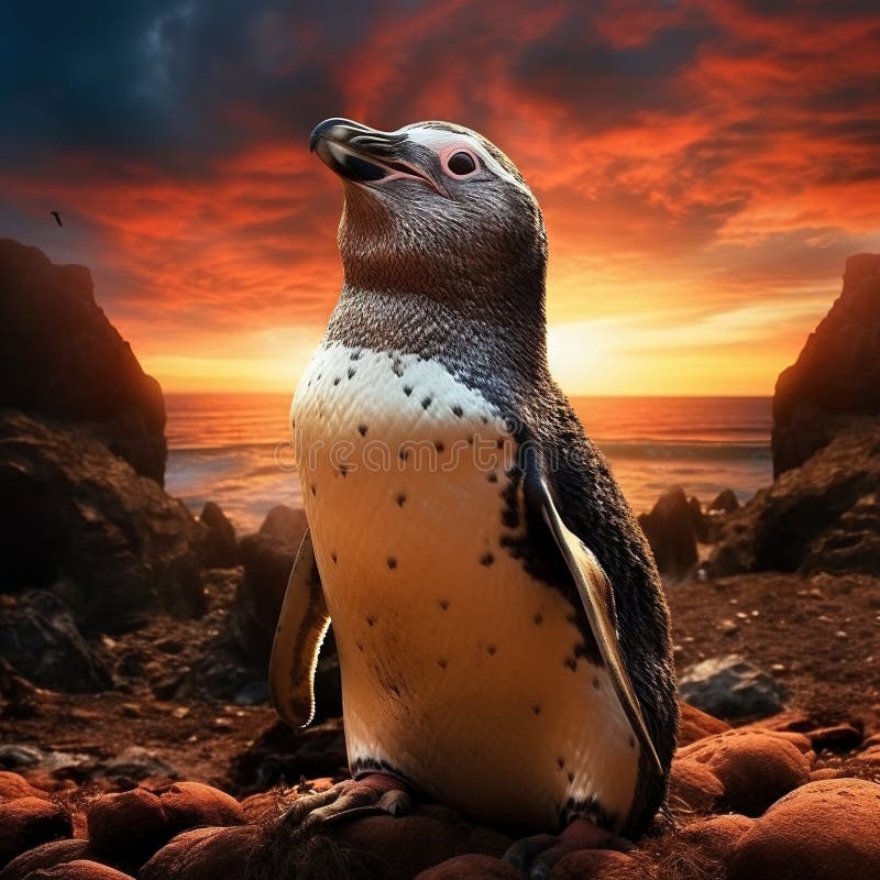 Galapagos penguin stock illustration Illustration of nature 293681310