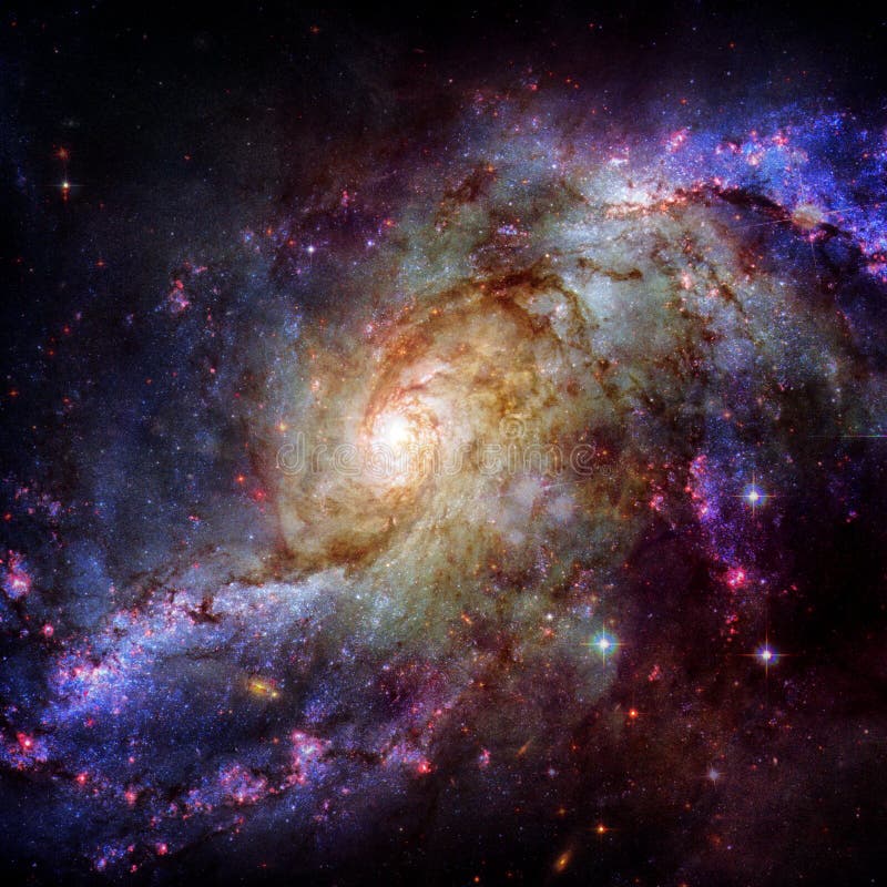 Galassia a spirale incredibilmente bella nello spazio cosmico immagine stock Galassia a spirale incredibilmente bella nello spazio cosmico immagine stock