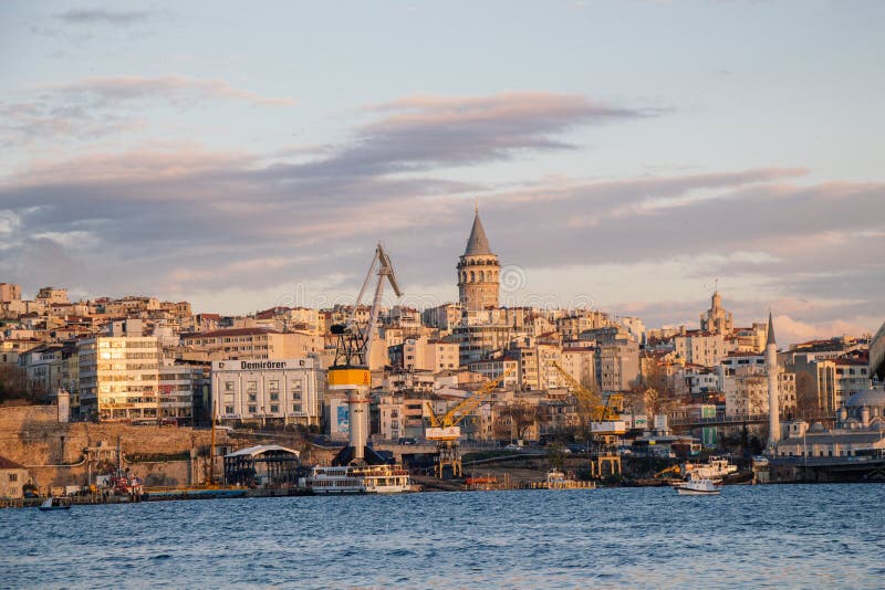 Galata Tower from Ancient Times in Istanbul Editorial Photo Image of