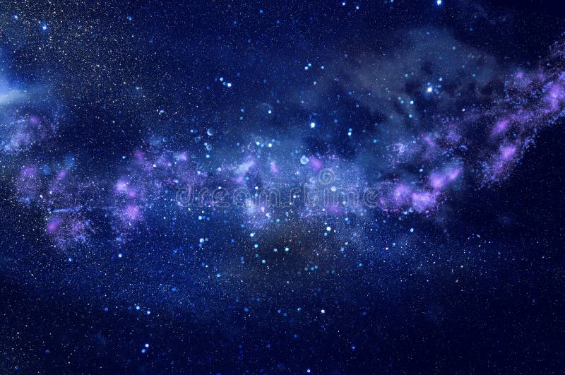 Galax och nebula Stjärnklar yttre rymdbakgrundstextur