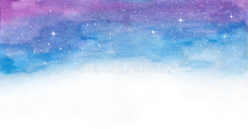 Galaxia colorida del espacio de la acuarela