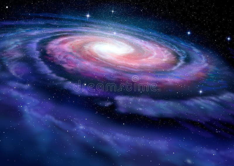 Galaxia espiral, ejemplo de la vía láctea