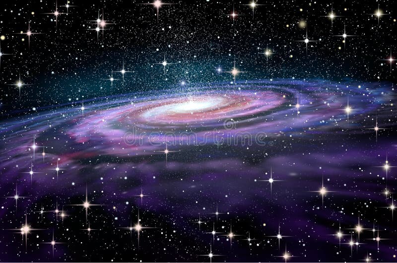 Galaxia espiral en spcae profundos