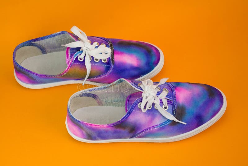 orange galaxy vans