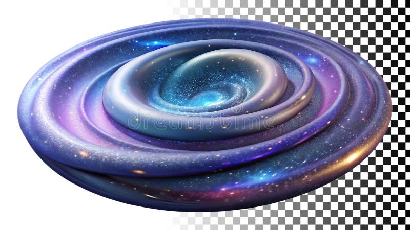 Galaxy swirl pattern, cosmic space design, nebula texture, abstract universe png transparent image Generative AI vector illustration