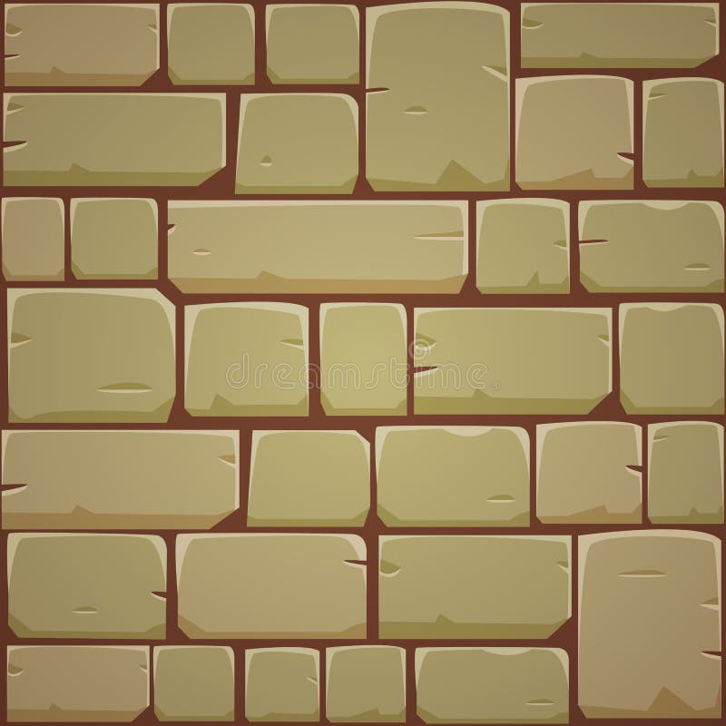 Galben bloc de piatră vector illustration
