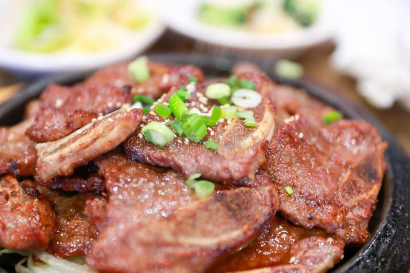 Galbi marinated short ribs stock image. Image of asian 106608371