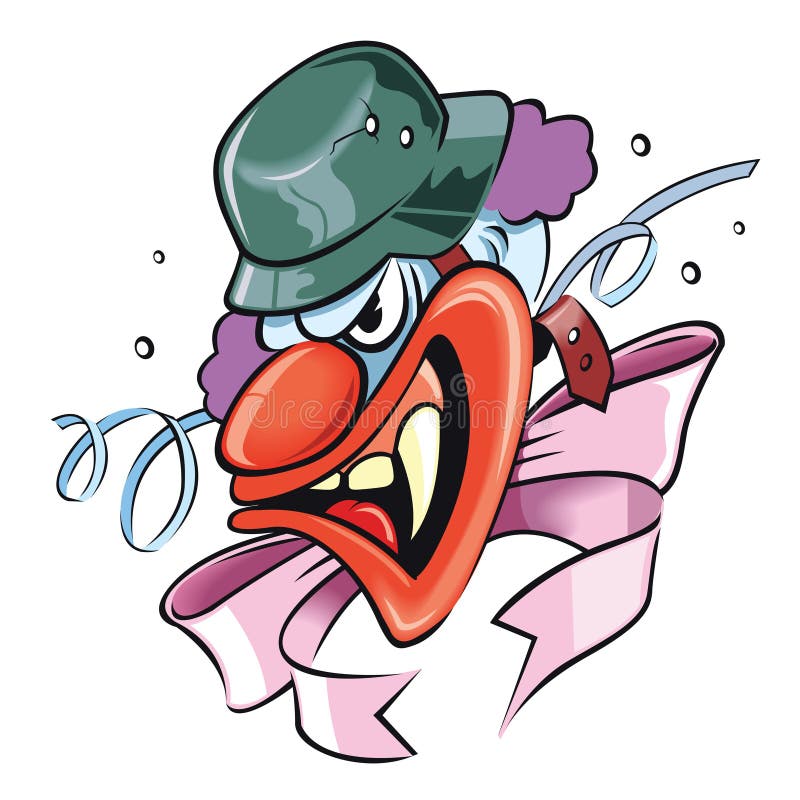 galen clown vektor illustrationer galen clown vektor illustrationer