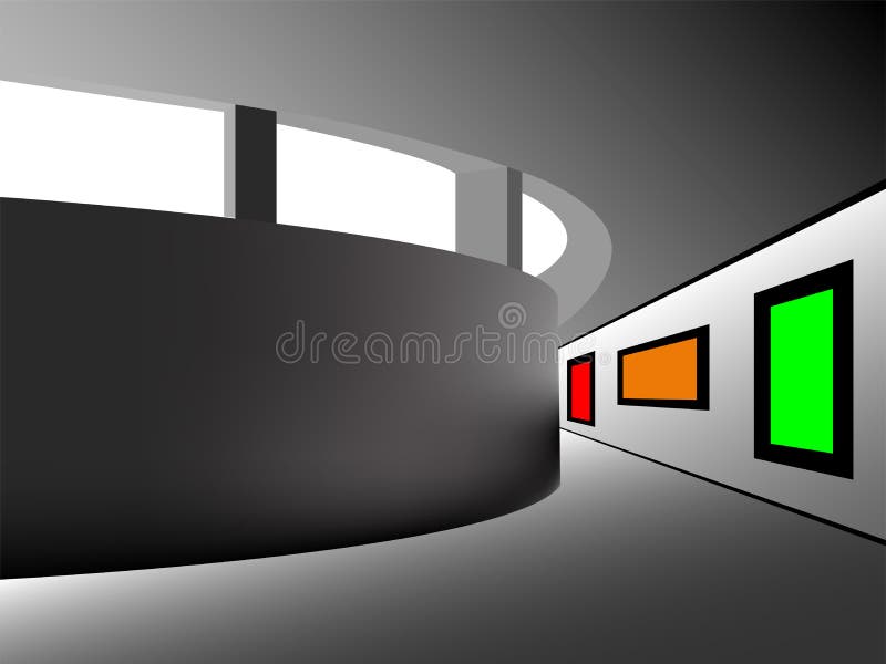 Galeria da arte moderna ilustração royalty free Galeria da arte moderna ilustração royalty free