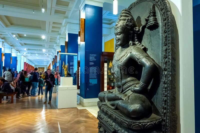 Galerie de la Chine et de l'Asie du sud chez British Museum à Londres, R-U photographie stock libre de droits Galerie de la Chine et de l'Asie du sud chez British Museum à Londres, R-U photographie stock libre de droits