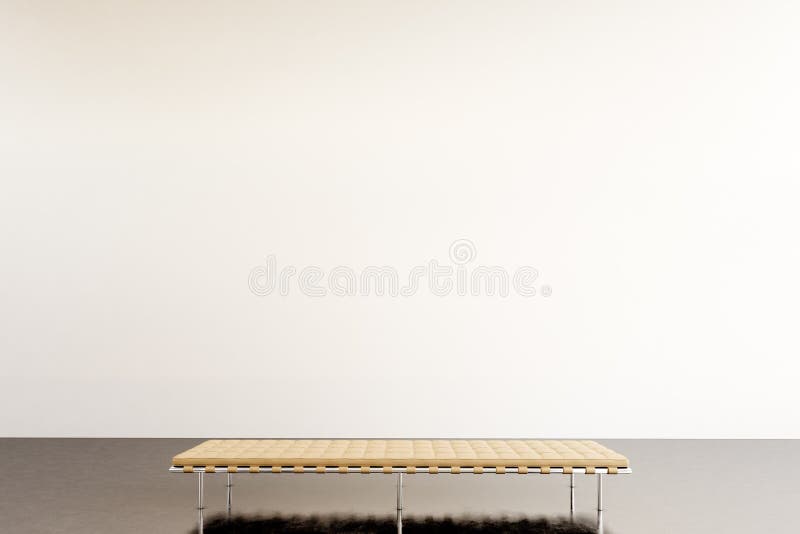 Galerie foto. perete alb gol în muzeul de artă contemporană. stil interior cu podea din beton royalty free stock photography