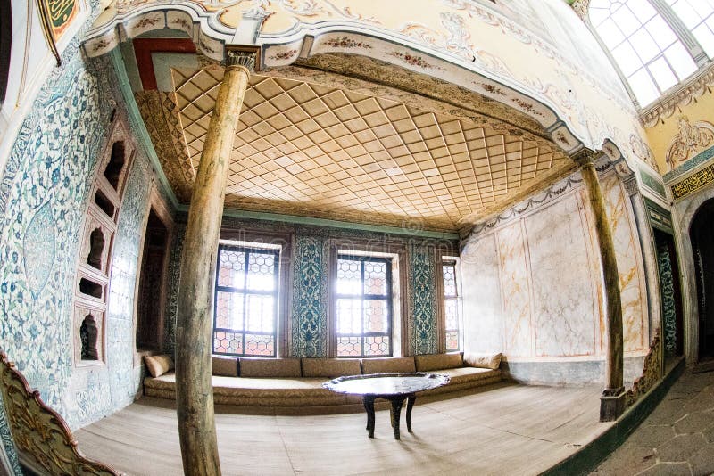 Galerie innerhalb des Topkapi-Palastharems stockbilder Galerie innerhalb des Topkapi-Palastharems stockbilder