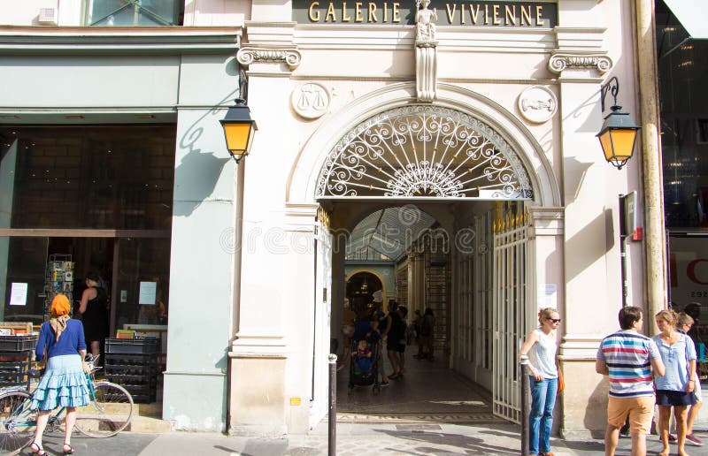 The Galerie Vivienne, Paris, France. stock images The Galerie Vivienne, Paris, France. stock images