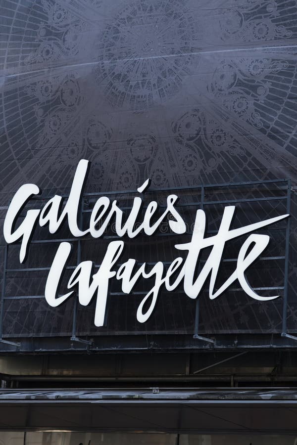 French Galeries Lafayette Emblem Editorial Photo - Image of banner ...