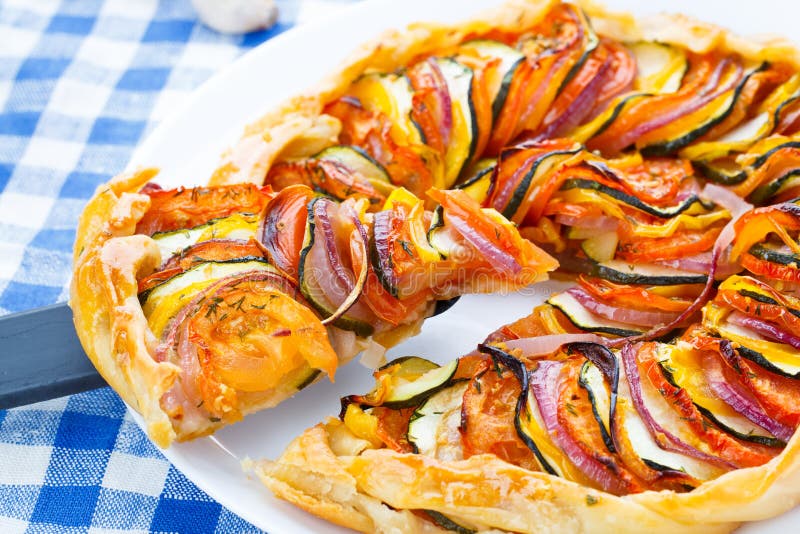 Galette ratatouille stock image. Image of food, tart - 36302425