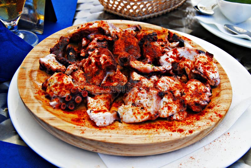 Galician octopus stock images