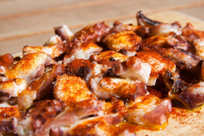 Galician Octopus stock image