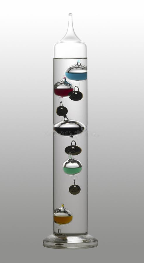 Galileo thermometer stock image. Image of measuring, celsius - 36154537