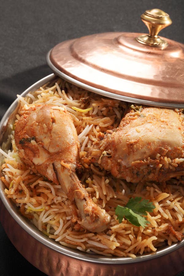 Galinha Biryani de Hyderabadi fotos de stock Galinha Biryani de Hyderabadi fotos de stock
