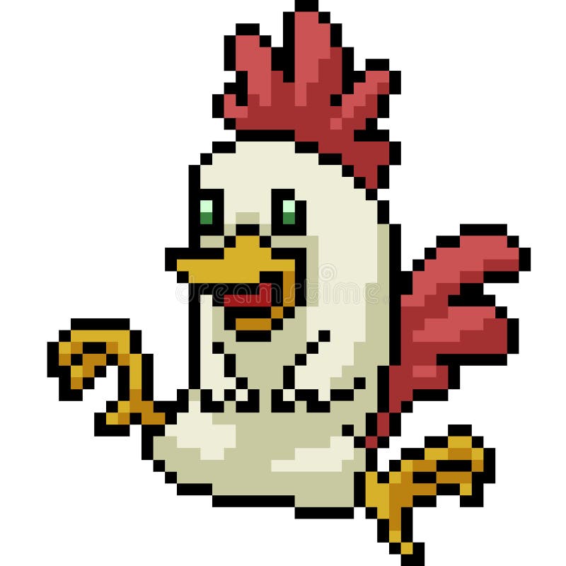 Ovo De Pato De Galinha Com Arte Em Píxeis Ilustração do Vetor - Ilustração  de jogo, pixels: 217062817