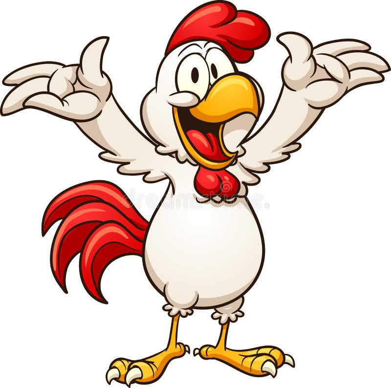 ilustração de clipart colorida de desenho de frango 6325752 Vetor