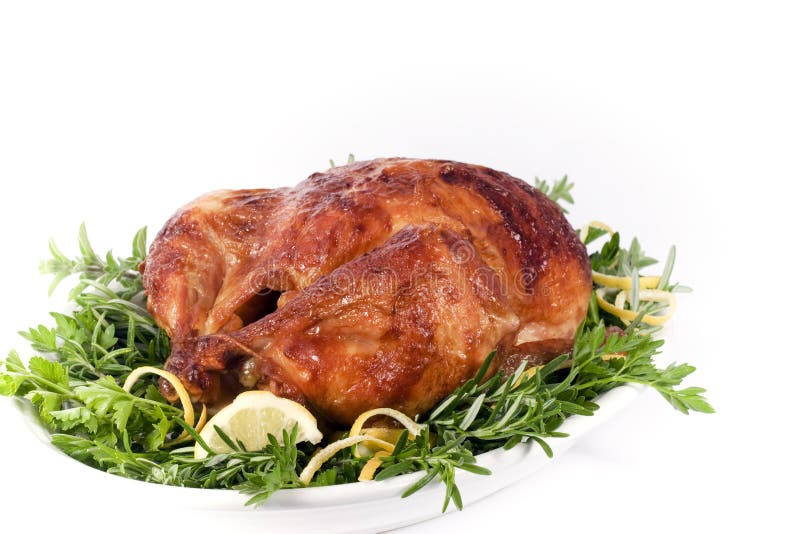 Galinha Roasted fotografia de stock royalty free Galinha Roasted fotografia de stock royalty free
