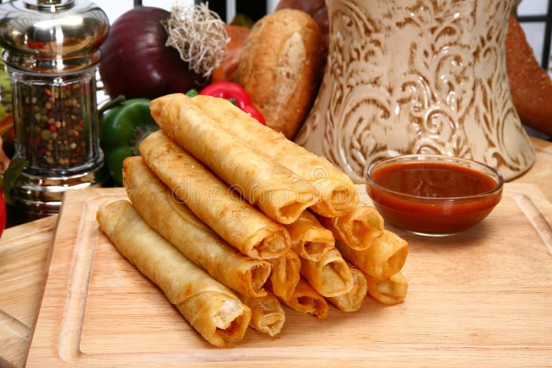 Galinha Taquitos imagem de stock royalty free Galinha Taquitos imagem de stock royalty free