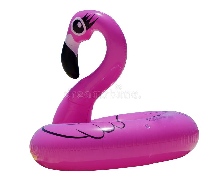 Galleggiante rosa gigante del fenicottero Galleggiante gonfiabile fotografie stock libere da diritti Galleggiante rosa gigante del fenicottero Galleggiante gonfiabile fotografie stock libere da diritti