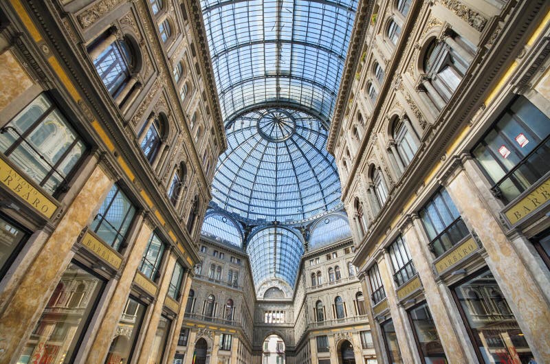 Galleria Umberto галереи покупок в Неаполь, Италии стоковая фотография Galleria Umberto галереи покупок в Неаполь, Италии стоковая фотография