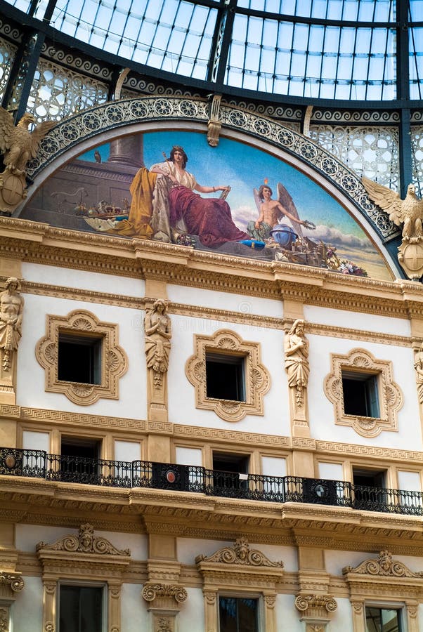 Galleria Vittorio Emanuele ΙΙ στοκ εικόνες Galleria Vittorio Emanuele ΙΙ στοκ εικόνες