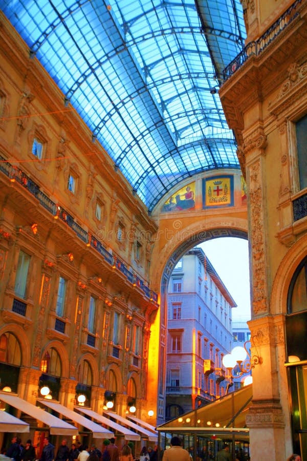 The Galleria Vittorio Emanuele II is a covered arcade situated on the northern side of the Piazza del Duomo in Milan. The Galleria Vittorio Emanuele II is a covered arcade situated on the northern side of the Piazza del Duomo in Milan.