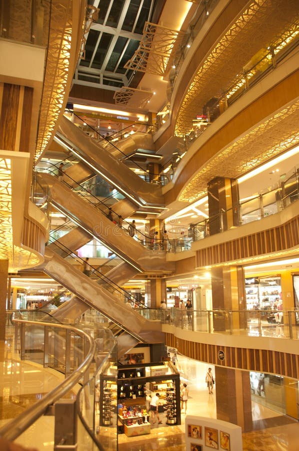 Luxurious shopping mall in chongqing,china. Luxurious shopping mall in chongqing,china