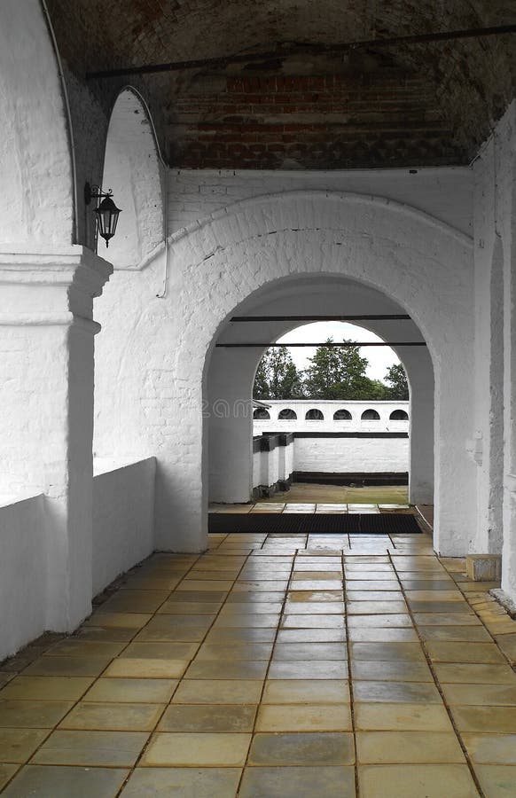 Gallery in ancient building