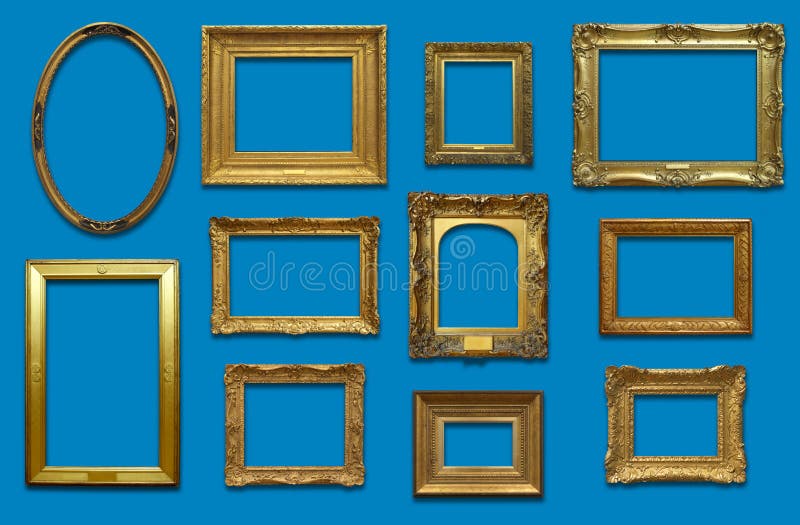 Gallery Wall with Gold Frames