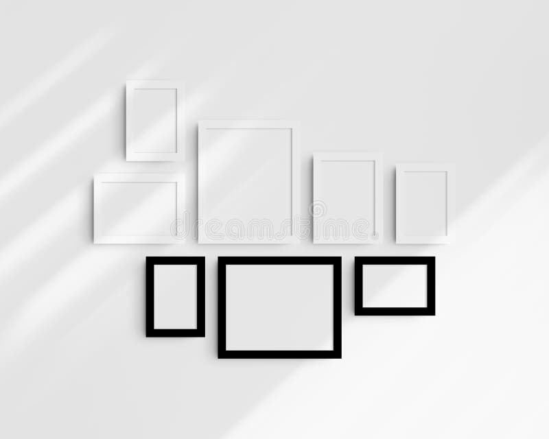https://thumbs.dreamstime.com/b/gallery-wall-mockup-set-black-white-frames-clean-modern-minimalist-frame-mockup-five-vertical-frames-three-horizontal-295810018.jpg