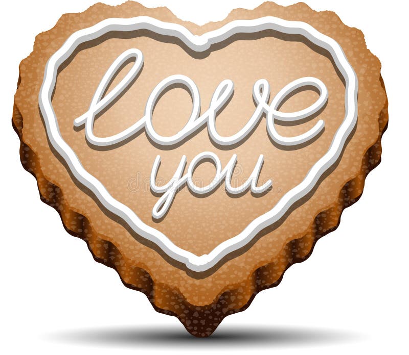 Galleta para el día de tarjetas del día de San Valentín stock de ilustración Galleta para el día de tarjetas del día de San Valentín stock de ilustración