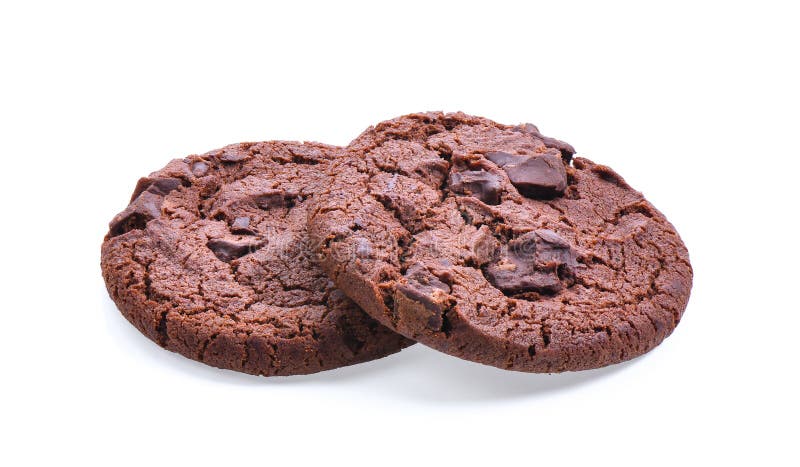 Galletas suaves del chocolate oscuro aisladas en el fondo blanco fotos de archivo libres de regalías Galletas suaves del chocolate oscuro aisladas en el fondo blanco fotos de archivo libres de regalías