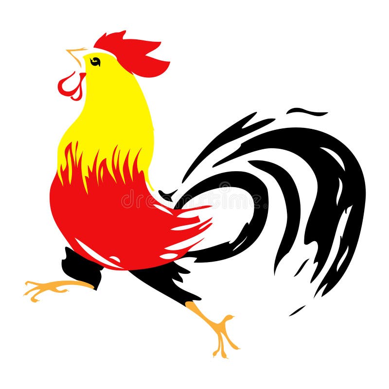 Galo Colorido Ilustracao Do Vetor Ilustracao De Colorido 106988050
