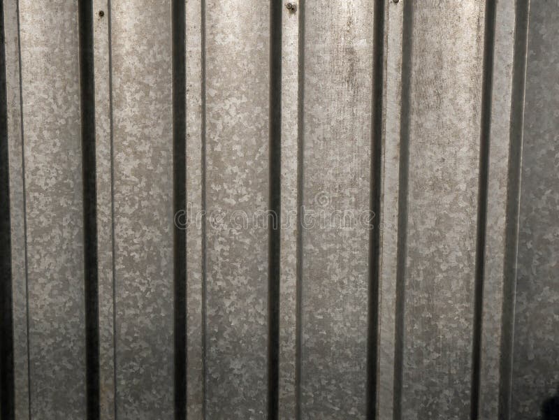 Galvanised sheet steel garden fence close up shot stock illustration Galvanised sheet steel garden fence close up shot stock illustration
