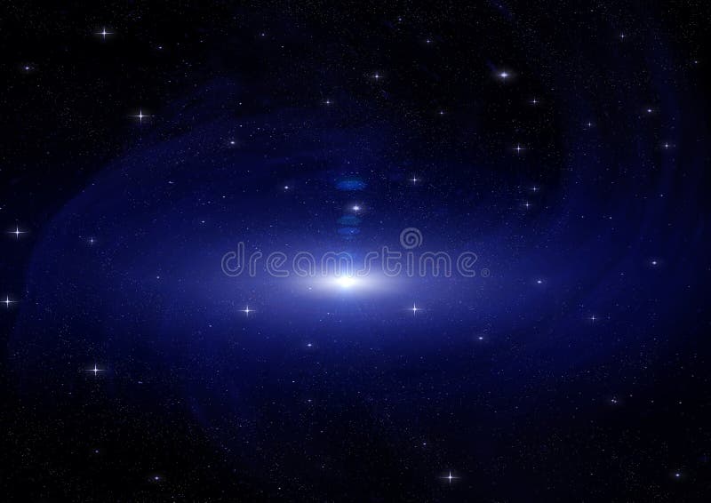 Galáxia num espaço livre ilustração royalty free