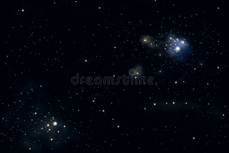 Galáxias e estrelas ilustração royalty free