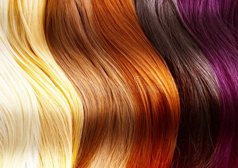 Gama de colores de colores del pelo