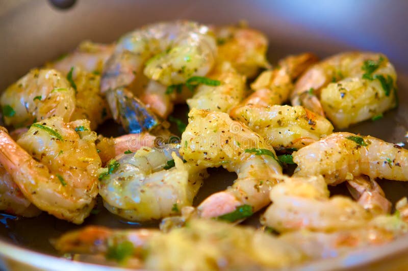 An image of decadent sauteed shrimp. An image of decadent sauteed shrimp