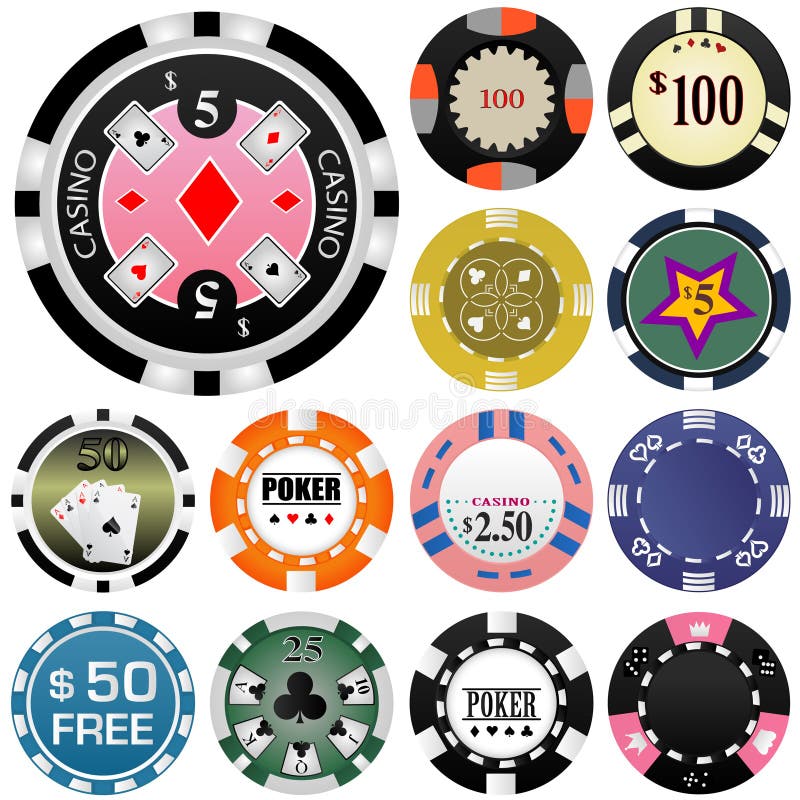 Vector Gambling Illustration with Casino Elements Stock Vector ...