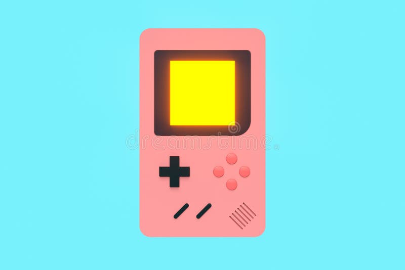 Game Boy Machine, Cartoon Recreation Background, 3d Rendering Stock  Illustration - Illustration of background, gameboy: 197965844