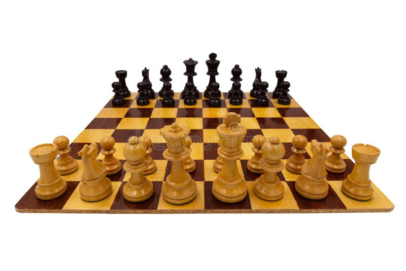 Game of Chess Isolated on White Stock Image - Image of bishop, strategic:  172806635