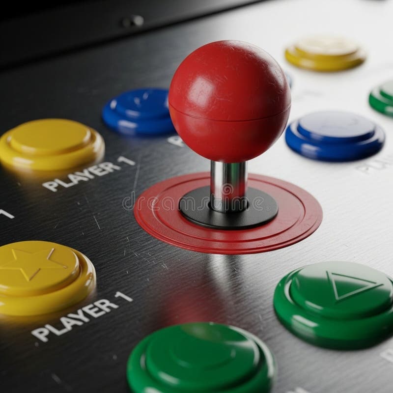 Arcade Control Panel Joystick Buttons Stock Illustrations – 332