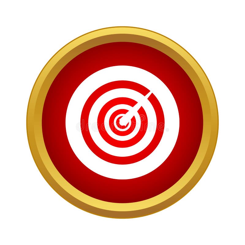 Game darts icon, simple style royalty free illustration Game darts icon, simple style royalty free illustration