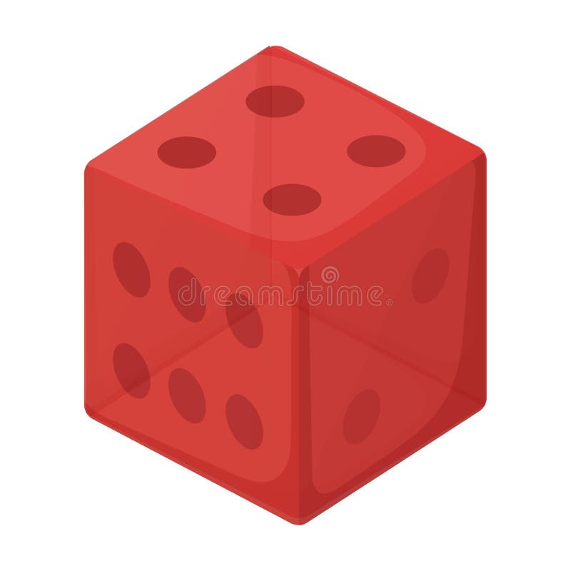 Game Dice Vector Icon.Black Vector Icon Isolated on White Background Game Dice. Stock Vector