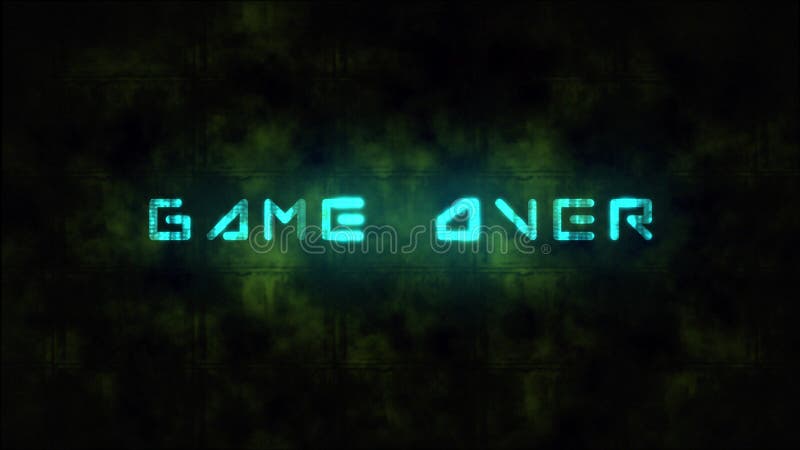 A Game Ending Screen Saying Game Over Stock Illustration Illustration Of Graphic Play